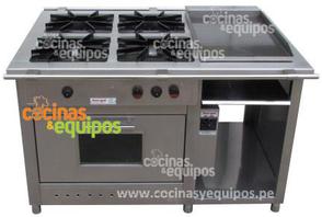 COCINA INDUSTRIAL DE 04 QUEMADORES